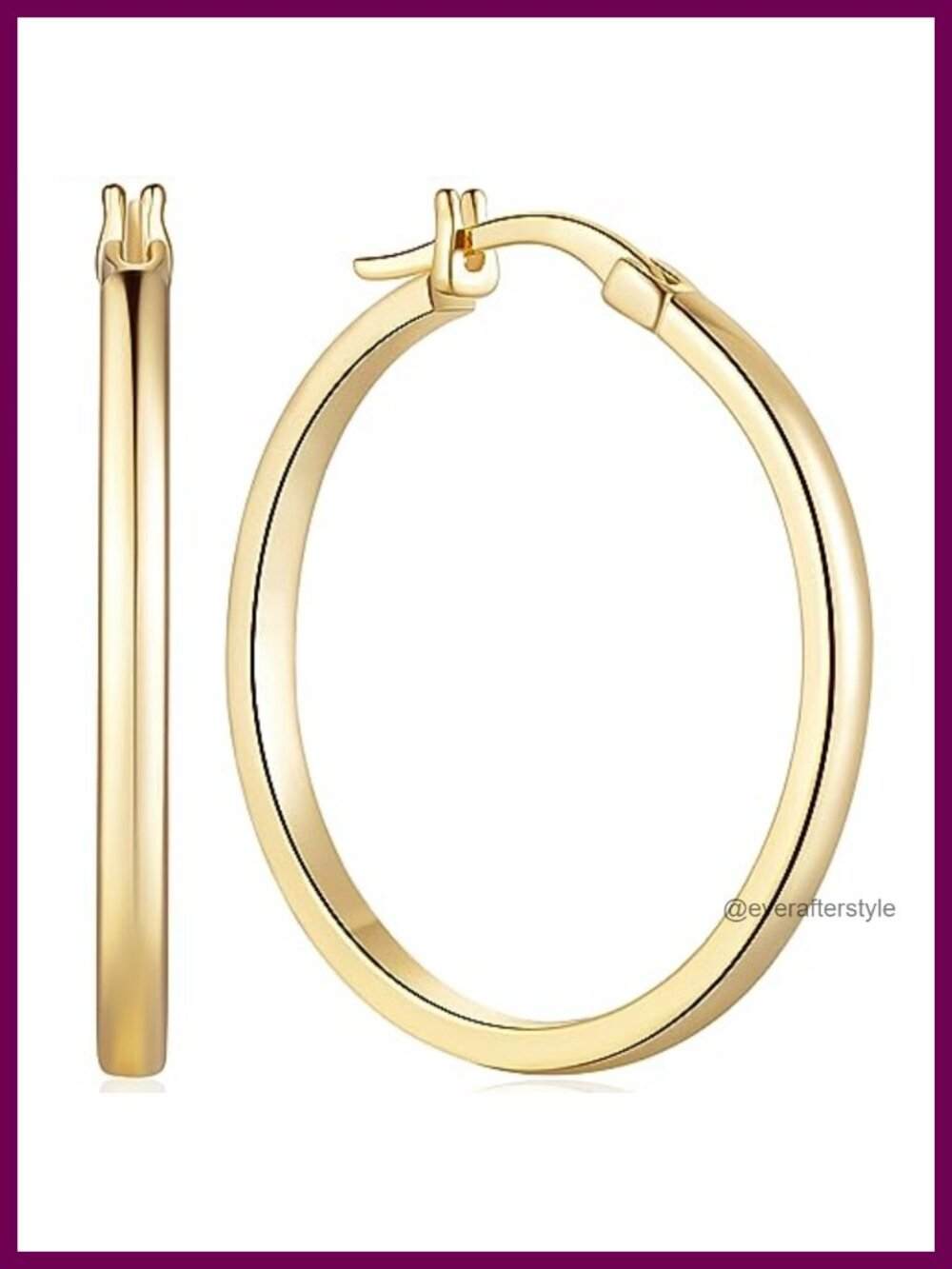 Gold Plated Hoop Earrings for Women Hypoallergenic Earrings Hoops
